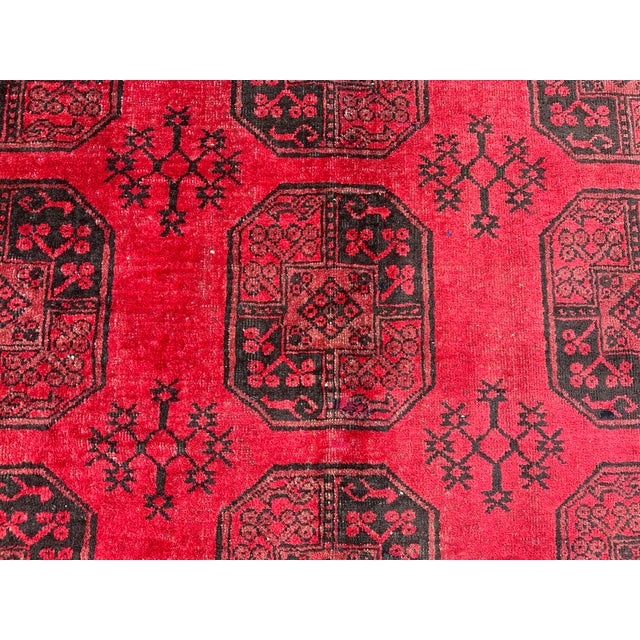 Vintage Turkomen Elephent Foot Design Tribal Rug For Sale - Image 4 of 8