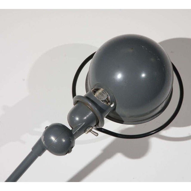 Metal Vintage French Industrial Metal Lamp by Jean-Louis Domecq for Jielde Factory For Sale - Image 7 of 12