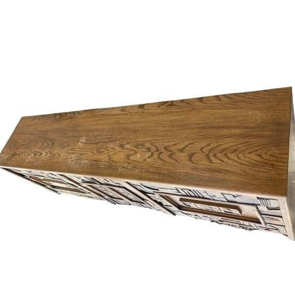 1970’s Mid-Century Modern Oak Lane Brutalist Sideboard For Sale - Image 6 of 12