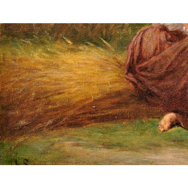 Gold Charles Landelle, I Ask You for a Caress and You Tickle Me, 1860s, Oil Painting, Framed For Sale - Image 8 of 18