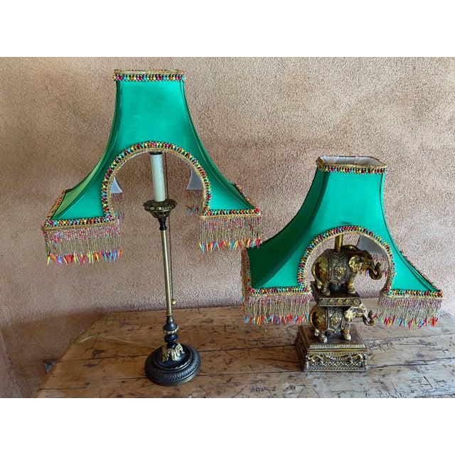 Penny Long Couture Eiffel Tower Lamp Shade For Sale - Image 4 of 10