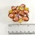 Schiaparelli Schiaparelli Style Vintage Brooch Peach & Yellow Glass Stones Gold-Plated For Sale - Image 4 of 4