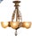 Art Deco Art Deco Slip Shade Chandelier by the Lincoln Manufacturing Company C. 1930's For Sale - Image 3 of 11