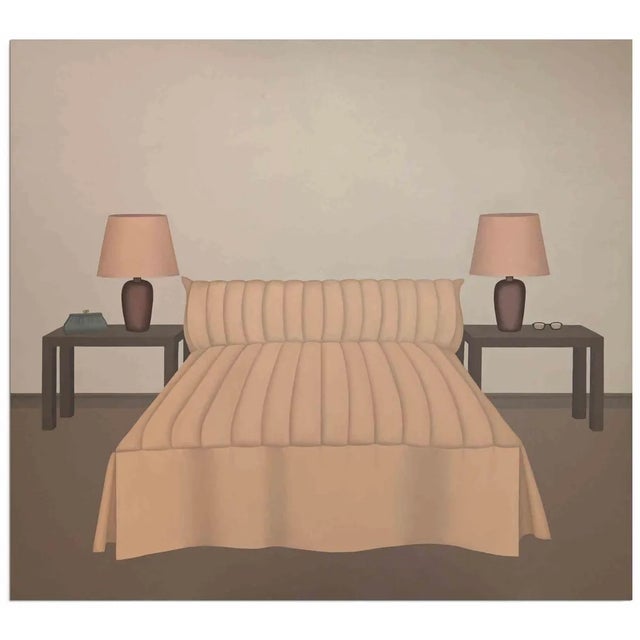 Giovanna Picciau, The Couple, Oil on Canvas, 1987 For Sale