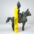 A bronze Burmese Nat rider and horse dating from the 19th Century. The dimensions are 6" tall, 6" wide and 2" deep. Very...