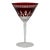 1990s Waterford Clarendon Ruby Red Martini Glass | Cut to Clear Crystal | Excellent For Sale