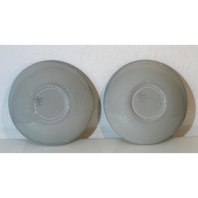 Ceramic Mid 20th Century Mid Century Modern Gray Homer Laughlin Rhythm Pattern Bowls - Set of 2 For Sale - Image 7 of 8