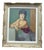Marc Rebierre, Portrait of a French Girl, 1960s, Oil Painting on Canvas, Framed For Sale