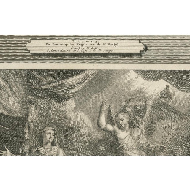 Christian Art Print Annunciation of Mary and Visitation, 1700, Paper For Sale - Image 6 of 10
