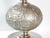 Space Age Table Lamp in Steel with Relief and Moire Reflections, 1970s For Sale - Image 4 of 12