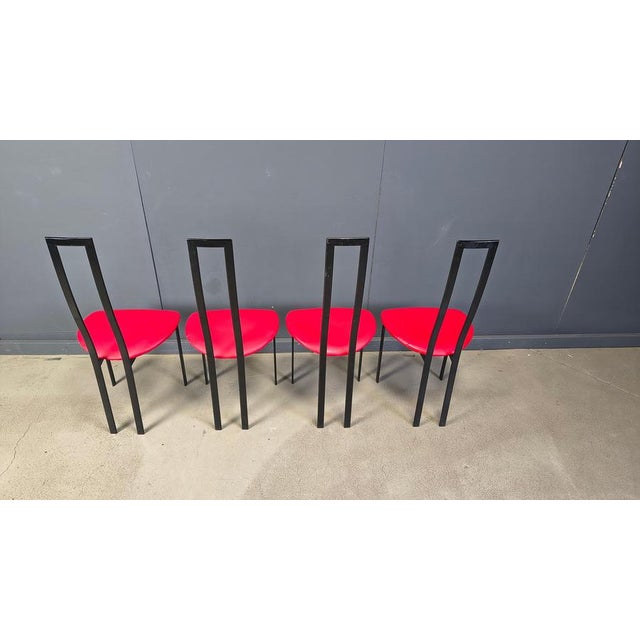 1980s Vintage Postmodern Dining Chairs from Cattelan Italia, 1980s, Set of 4 For Sale - Image 5 of 16