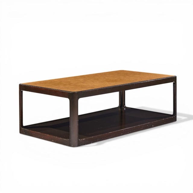 Roger Sprunger for Dunbar Mid Century Mahogany Coffee Table For Sale In Chicago - Image 6 of 10