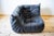 Black Togo Living Room Set in Dubai Leather by Michel Ducaroy for Ligne Roset, Set of 5 For Sale - Image 16 of 18