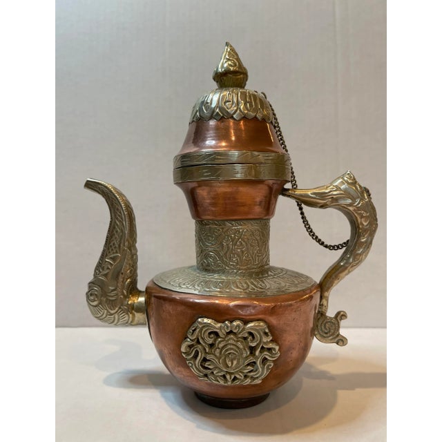 Antique Late 19th Century Tibetan/Ladaki Brass Surahi Water Pot / Bhuma For Sale - Image 13 of 13