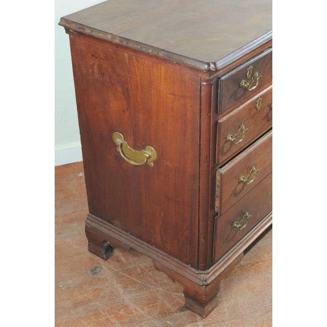 Mid 18th Century Mid 18th Century Georgian Chest With Bracket Feet and Unusual Drawer Arrangement For Sale - Image 5 of 11