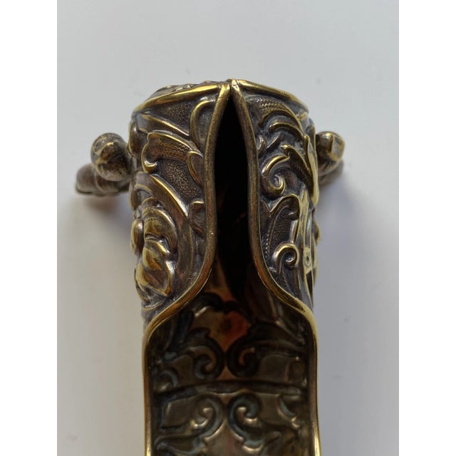 Antique Silver-Tone Bronze Footed Toothpick Holders- Set of 2 For Sale In New York - Image 6 of 7