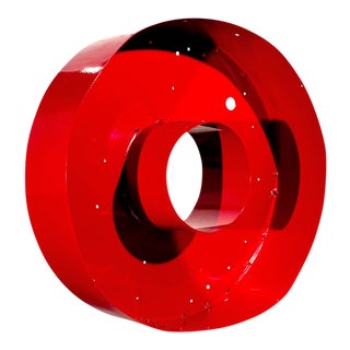 Vintage Red Channel Letter "O" For Sale