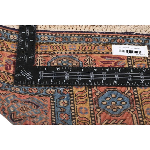 Mid 20th Century Vintage Persian Ardabil Rug 04'07 X 06'05 For Sale In Dallas - Image 6 of 10