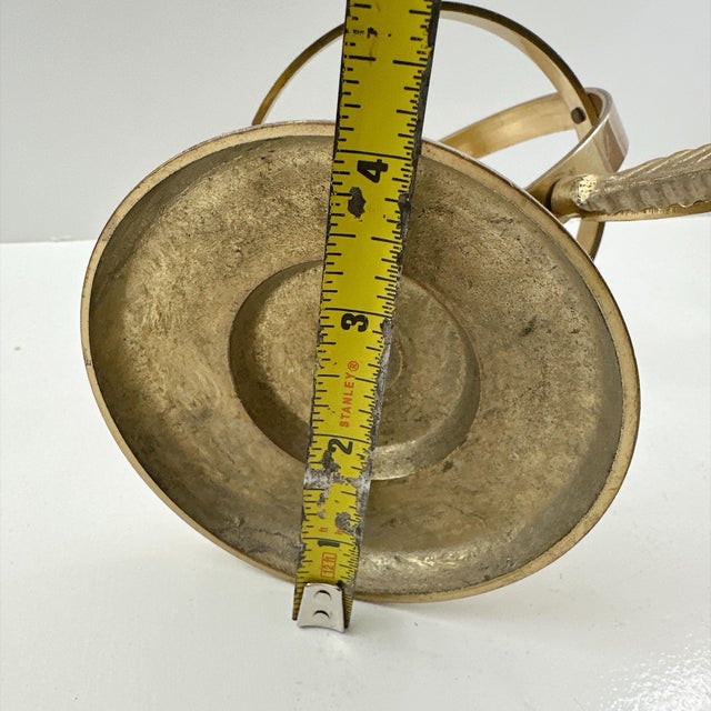Metal Vintage Brass Armillary Sphere Celestial Globe Decor, Arrow Astronomical Sculpture, Mid Century Desk Decor, Library Office Accent For Sale - Image 7 of 7