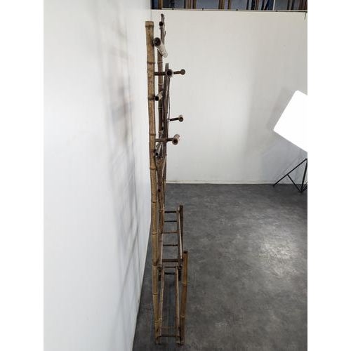 Wood Bamboo Changing Room, 20th Century For Sale - Image 7 of 8
