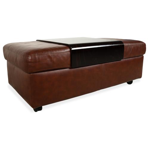 Brown Leather Arion Stool from Stressless For Sale - Image 13 of 13