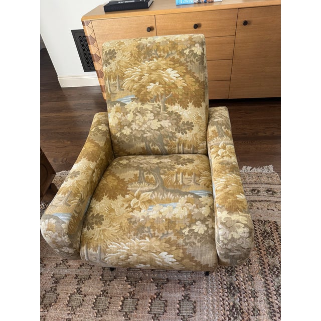 Marco Zanuso Pierce & Ward Upholstered Chair 1950's Italian Armchairs in the Style of Marco Zanuso For Sale - Image 4 of 7