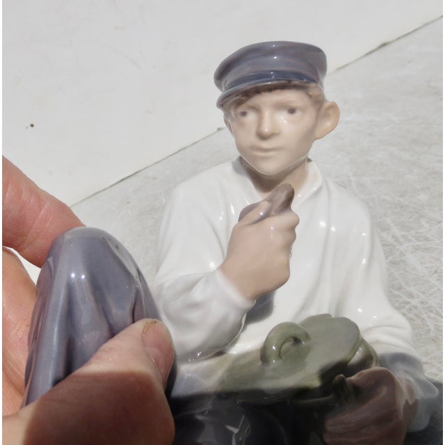 Royal Copenhagen Porcelain Sheppard Dated 1956 For Sale - Image 10 of 10