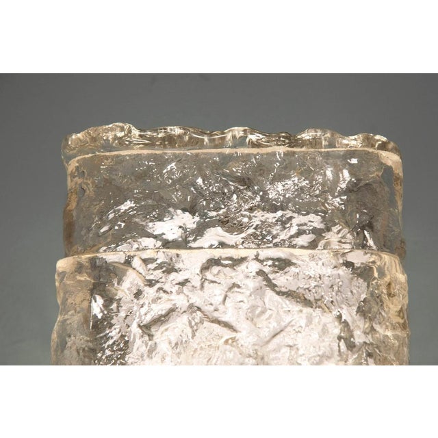 Poliarte Verona Rectangular Transparent Glass Wall Sconce, 1950s For Sale - Image 6 of 11