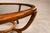 Round Coffee Table in Caviúna Wood & Glass by Giuseppe Scapinelli, Brazil, 1950s For Sale - Image 9 of 18