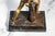 Commanding Vintage Borghese Gladiator Statue Cast Metal Sculpture Statue Marble Base Mid Century Modern Grand Tour Neoclassical For Sale - Image 13 of 15