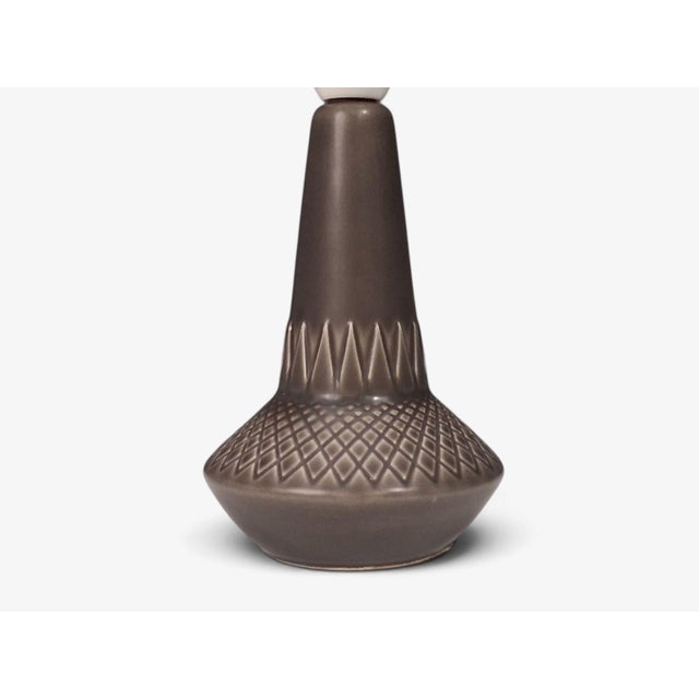 1960s 1960s Mid-Century Modern Einar Johansen, Table Lamp, Brown Stoneware For Sale - Image 5 of 10