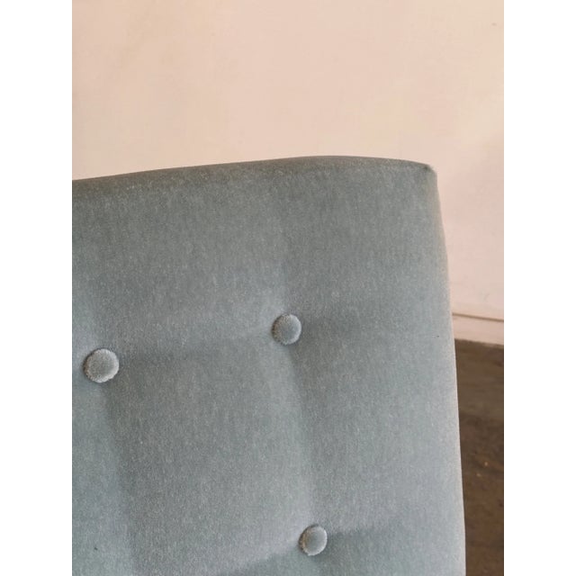 Metal 1970s Armless Lounge Chair Attributed to Florence Knoll For Sale - Image 7 of 12