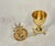 Vintage Mid-Century Hollywood Regency Solid Brass Pineapple Lidded Urn/Ginger Jar For Sale - Image 4 of 12