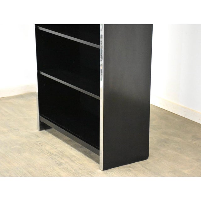 1970s 1970s Milo Baughman Style Chrome Bookcase John Stuart For Sale - Image 5 of 10