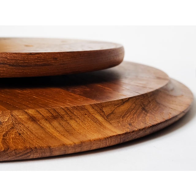 1960s Danish Teak Rotating Serving Platter from Digsmed, 1960s For Sale - Image 5 of 10