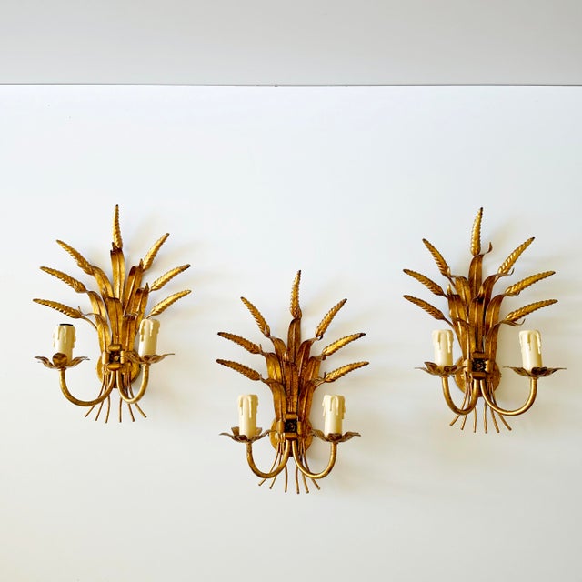 Wall Lamps in the style of Hans Kögl, Coco Chanel, France, 1970s, Set of 3 For Sale - Image 15 of 15