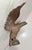 Bronze Antique Solid Brass Bronze Open Winged American Eagle Bird Heavy Flag Finial For Sale - Image 8 of 13