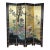 Vintage Asian Black Lacquer Coromandel Room Screen For Sale