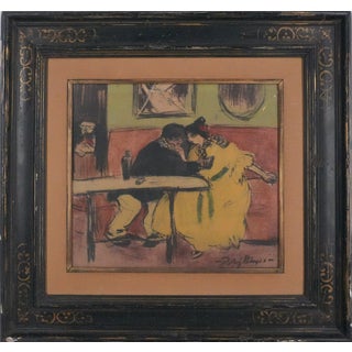 Pablo Picasso, The Divan, the Blues of Barcelona, Lithograph and Stencil Print For Sale