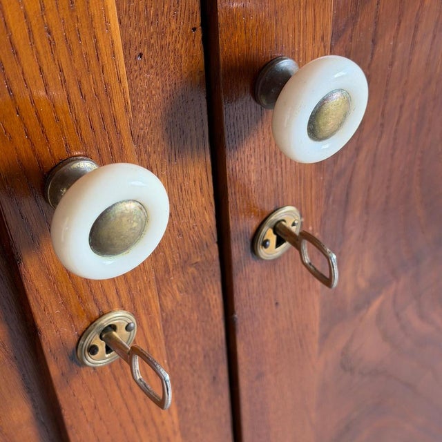 Gold Oak Wardrobe from Italo Gamberini, 1940s For Sale - Image 8 of 18