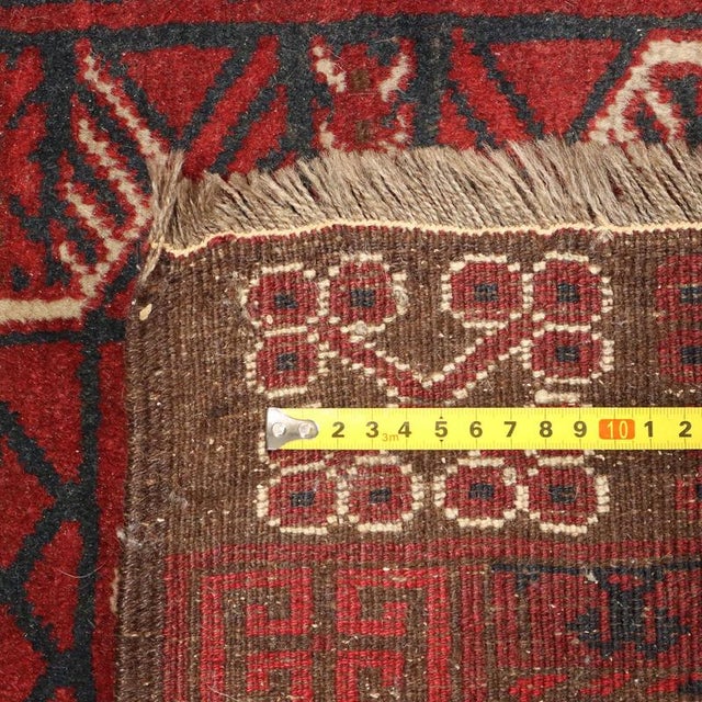 Textile Middle Eastern Bukhara Rug in Wool For Sale - Image 7 of 8