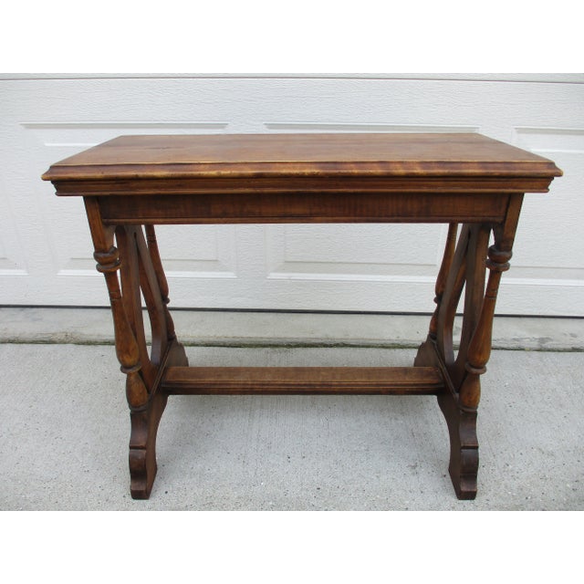 Antique Piano or Organ Music Bench Stand For Sale - Image 4 of 10