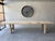A Huge French Elm Farmhouse Table with 8cm thick 2 plank top. Of typical French vernacular construction dating back to the...