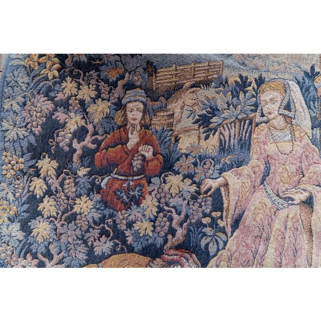 1960s, Vintage French Tapestry Wall Hanging by Marc Waymel, 3' X 3.8' For Sale - Image 12 of 18