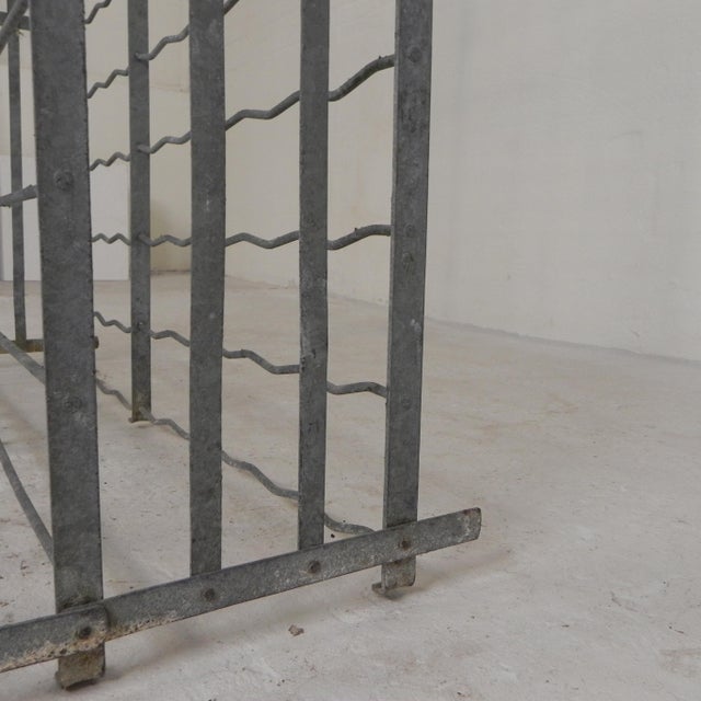 Steel Fer Rigid Wine Rack for 300 Bottles, 1950s For Sale - Image 11 of 18