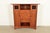 An exceptional Mission or Arts & Crafts style bookcase with drop front secretary desk By L. & J.G. Stickley, "Harvey Ellis...