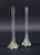 Art Nouveau French Gladioli Fluted Glass Vases, 1890s, Set of 2 For Sale - Image 4 of 6