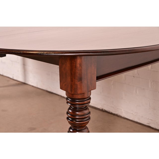 R. J. Horner Style Antique Victorian Carved Mahogany Extension Dining Table, Newly Refinished For Sale - Image 10 of 13