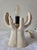 Cream Vintage Globe Wall Lamp in White Ceramic and Plastic, 1980s For Sale - Image 8 of 8