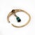 Late 19th Century Victorian 18k Yellow Gold Turquoise Charm Bangle For Sale - Image 4 of 10